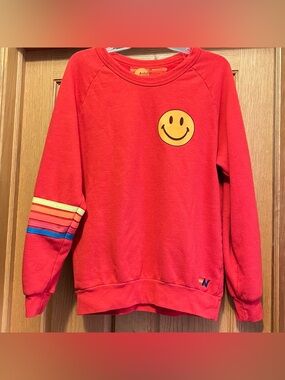 Aviator Nation Limited Edition Smiley 2 Crewneck Sweatshirt. Size Medium!